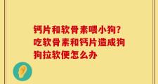 钙片和软骨素喂小狗？吃软骨素和钙片造成狗狗拉软便怎么办