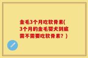 金毛3个月吃软骨素(3个月的金毛婴犬到底需不需要吃软骨素？)