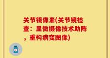 关节镜像素(关节镜检查：显微摄像技术助阵，重构病变图像)