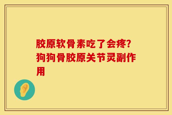胶原软骨素吃了会疼？狗狗骨胶原关节灵副作用
