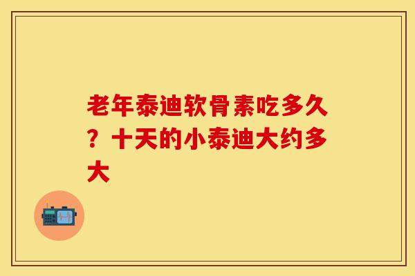 老年泰迪软骨素吃多久？十天的小泰迪大约多大