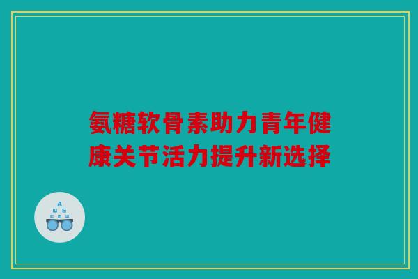 氨糖软骨素助力青年健康关节活力提升新选择