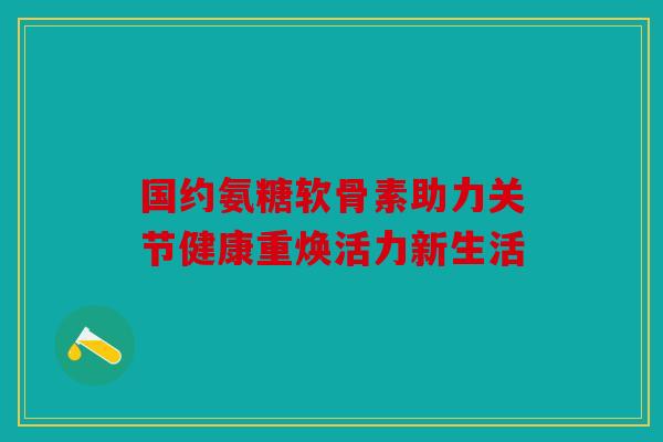 国约氨糖软骨素助力关节健康重焕活力新生活