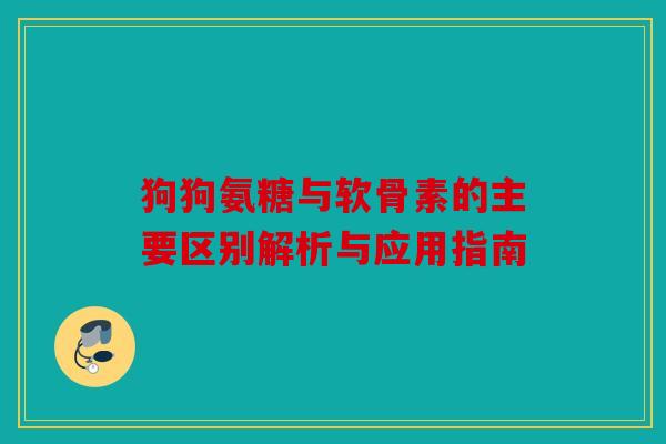 狗狗氨糖与软骨素的主要区别解析与应用指南