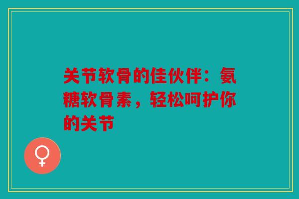 关节软骨的佳伙伴：氨糖软骨素，轻松呵护你的关节
