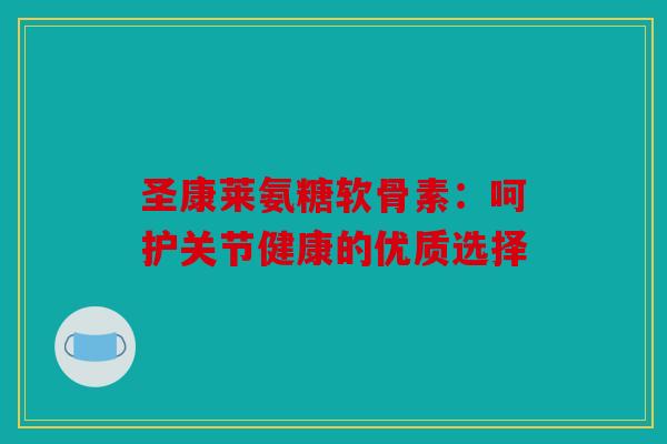 圣康莱氨糖软骨素：呵护关节健康的优质选择