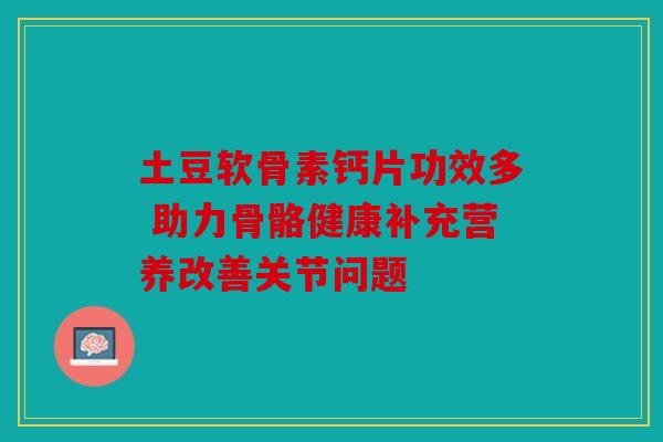 土豆软骨素钙片功效多 助力骨骼健康补充营养改善关节问题