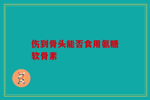 伤到骨头能否食用氨糖软骨素