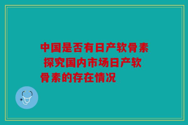 中国是否有日产软骨素 探究国内市场日产软骨素的存在情况
