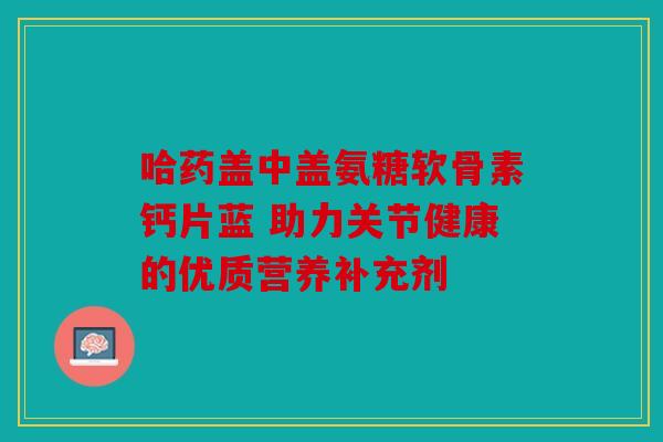 哈药盖中盖氨糖软骨素钙片蓝 助力关节健康的优质营养补充剂