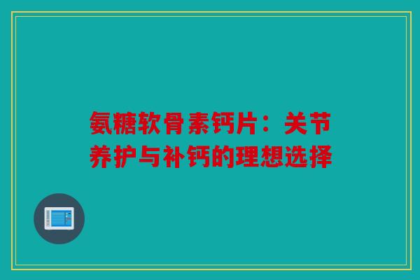 氨糖软骨素钙片：关节养护与补钙的理想选择