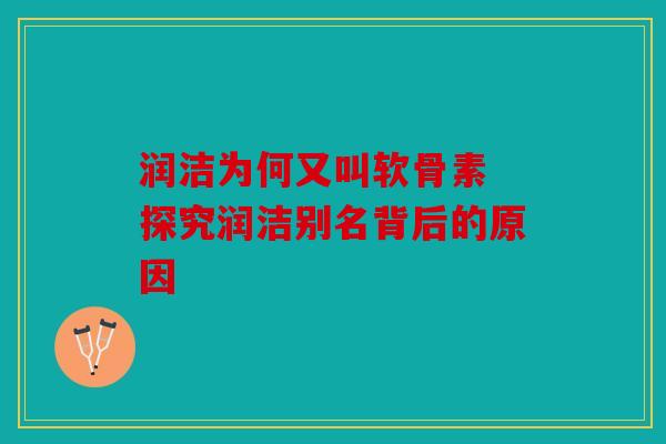 润洁为何又叫软骨素 探究润洁别名背后的原因