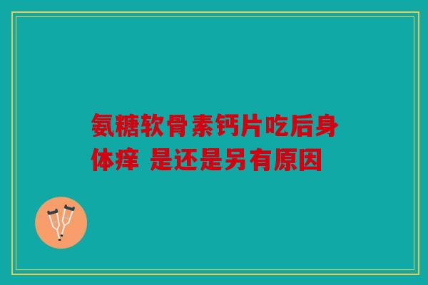 氨糖软骨素钙片吃后身体痒 是还是另有原因