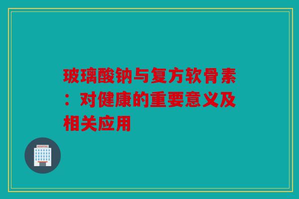 玻璃酸钠与复方软骨素：对健康的重要意义及相关应用