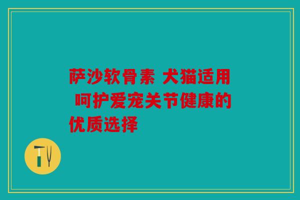 萨沙软骨素 犬猫适用 呵护爱宠关节健康的优质选择