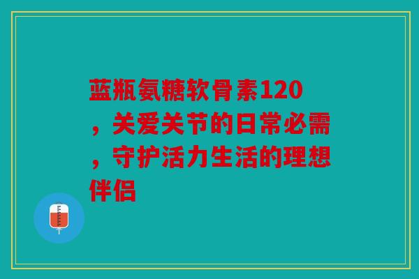 蓝瓶氨糖软骨素120，关爱关节的日常必需，守护活力生活的理想伴侣