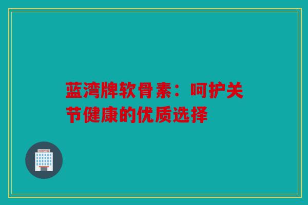 蓝湾牌软骨素：呵护关节健康的优质选择