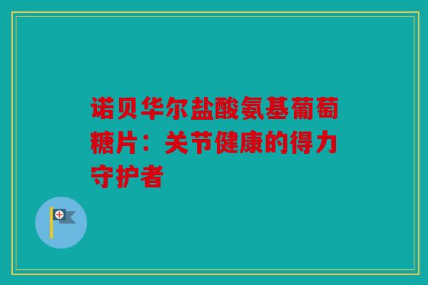 诺贝华尔盐酸氨基葡萄糖片：关节健康的得力守护者