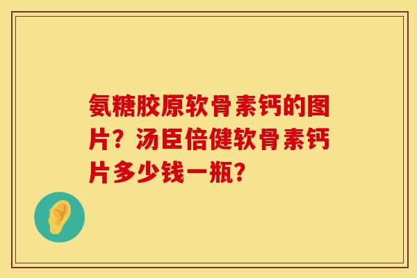 氨糖胶原软骨素钙的图片？汤臣倍健软骨素钙片多少钱一瓶？