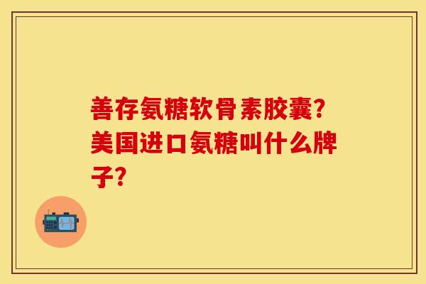 善存氨糖软骨素胶囊？美国进口氨糖叫什么牌子？