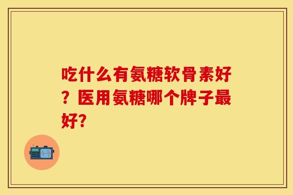 吃什么有氨糖软骨素好？医用氨糖哪个牌子最好？