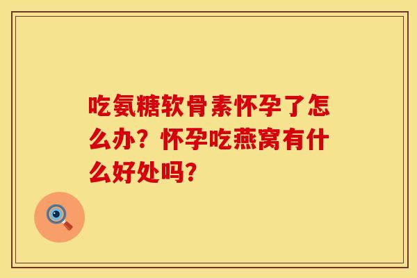 吃氨糖软骨素怀孕了怎么办？怀孕吃燕窝有什么好处吗？