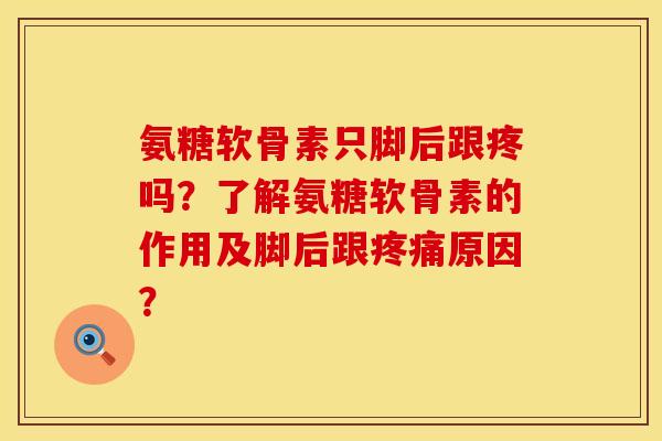 氨糖软骨素只脚后跟疼吗？了解氨糖软骨素的作用及脚后跟疼痛原因？