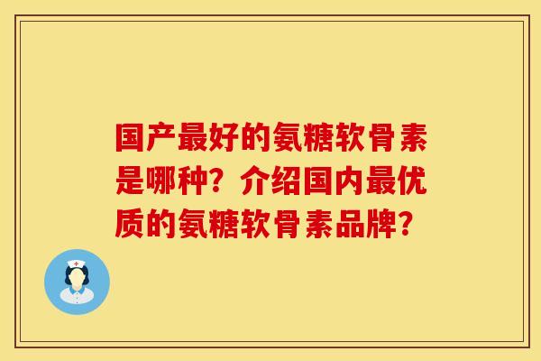 国产最好的氨糖软骨素是哪种？介绍国内最优质的氨糖软骨素品牌？