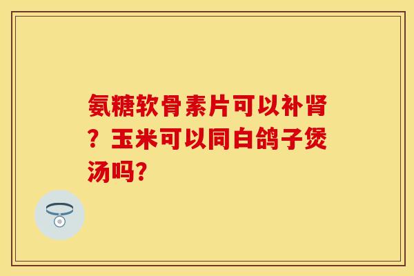 氨糖软骨素片可以补肾？玉米可以同白鸽子煲汤吗？