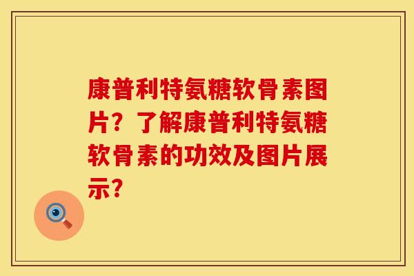 康普利特氨糖软骨素图片？了解康普利特氨糖软骨素的功效及图片展示？