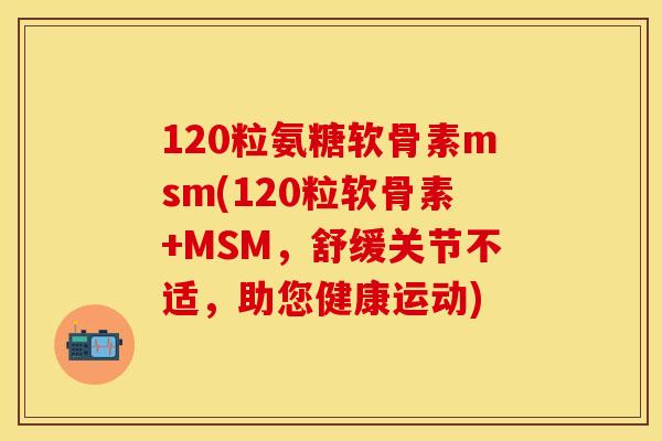 120粒氨糖软骨素msm(120粒软骨素+MSM，舒缓关节不适，助您健康运动)