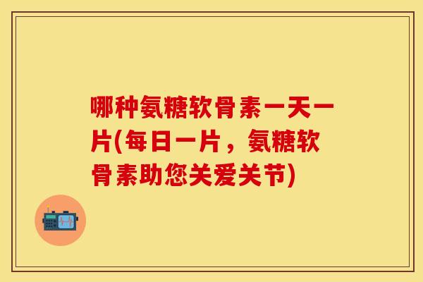 哪种氨糖软骨素一天一片(每日一片，氨糖软骨素助您关爱关节)