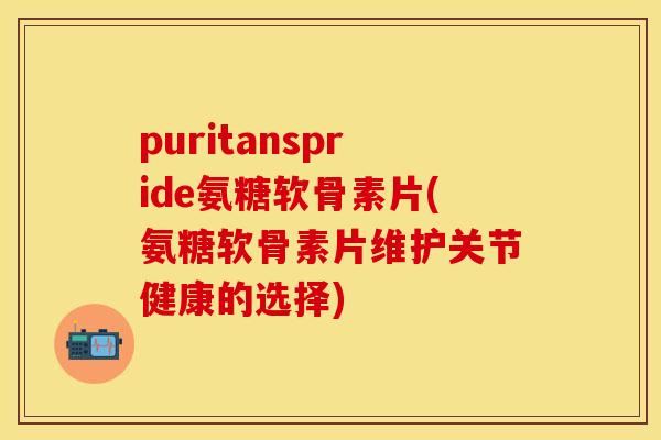 puritanspride氨糖软骨素片(氨糖软骨素片维护关节健康的选择)