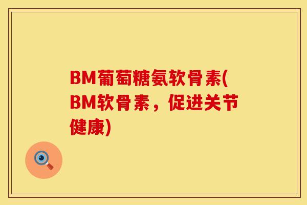 BM葡萄糖氨软骨素(BM软骨素，促进关节健康)