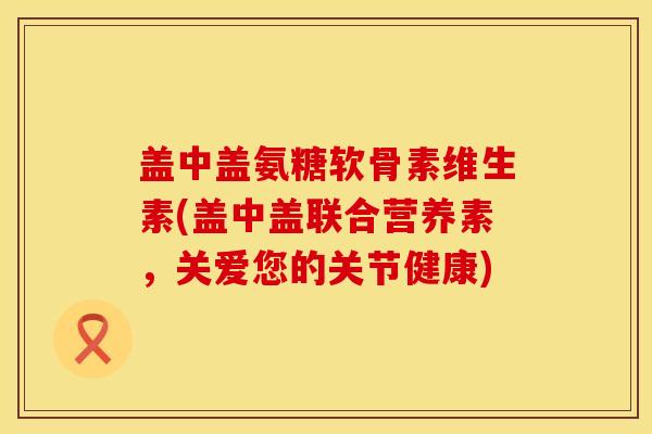 盖中盖氨糖软骨素维生素(盖中盖联合营养素，关爱您的关节健康)