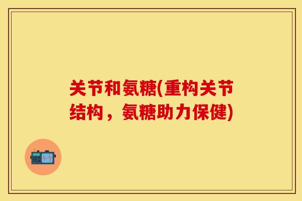 关节和氨糖(重构关节结构，氨糖助力保健)
