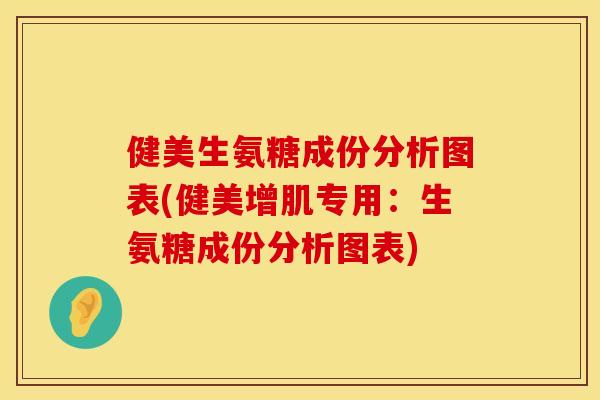 健美生氨糖成份分析图表(健美增肌专用:生氨糖成份分析图表) 健美生氨糖成份分析图表(健美增肌专用:生氨糖成份分析图表)