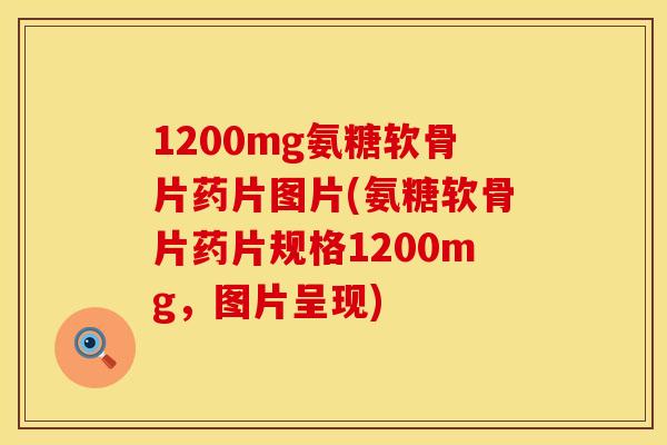 1200mg氨糖软骨片药片图片(氨糖软骨片药片规格1200mg,图片呈现)