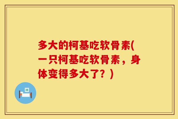 多大的柯基吃软骨素(一只柯基吃软骨素，身体变得多大了？)