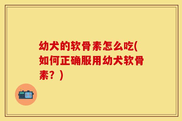 幼犬的软骨素怎么吃(如何正确服用幼犬软骨素?) 幼犬的软骨素怎么吃(如何正确服用幼犬软骨素?)
