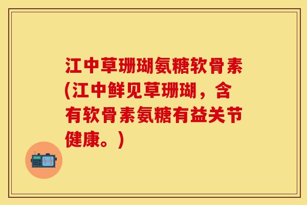 江中草珊瑚氨糖软骨素(江中鲜见草珊瑚，含有软骨素氨糖有益关节健康。)