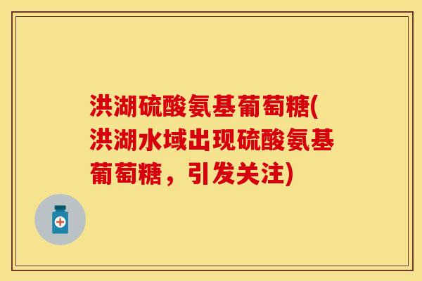 洪湖硫酸氨基葡萄糖(洪湖水域出现硫酸氨基葡萄糖,引发关注) 洪湖硫酸氨基葡萄糖(洪湖水域出现硫酸氨基葡萄糖,引发关注)