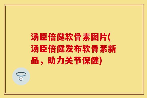 汤臣倍健软骨素图片(汤臣倍健发布软骨素新品，助力关节保健)