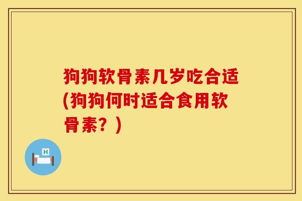 狗狗软骨素几岁吃合适(狗狗何时适合食用软骨素？)