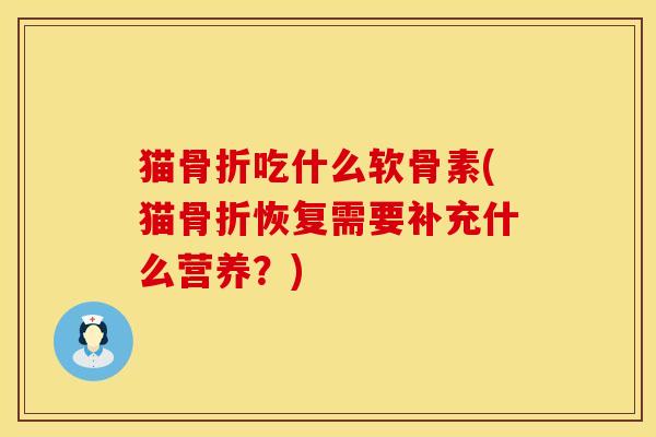 猫骨折吃什么软骨素(猫骨折恢复需要补充什么营养？)