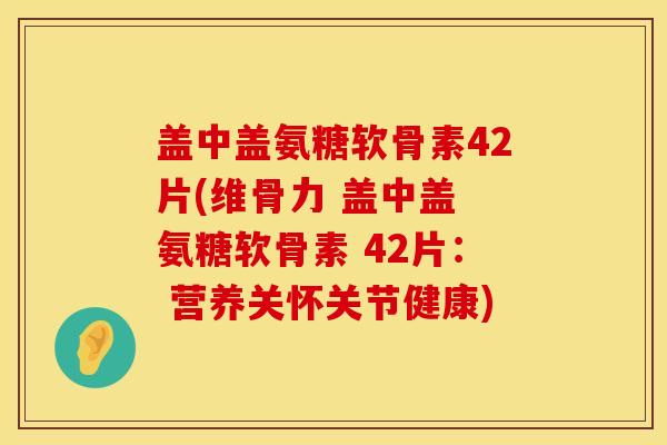 盖中盖氨糖软骨素42片(维骨力 盖中盖 氨糖软骨素 42片： 营养关怀关节健康)