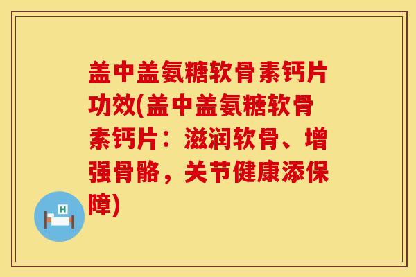 盖中盖氨糖软骨素钙片功效(盖中盖氨糖软骨素钙片：滋润软骨、增强骨骼，关节健康添保障)