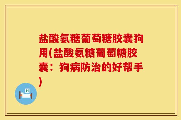盐酸氨糖葡萄糖胶囊狗用(盐酸氨糖葡萄糖胶囊：狗病防治的好帮手)