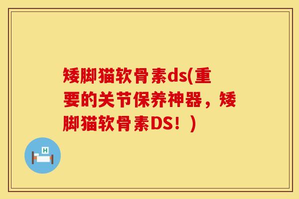 矮脚猫软骨素ds(重要的关节保养神器,矮脚猫软骨素DS!) 矮脚猫软骨素ds(重要的关节保养神器,矮脚猫软骨素DS!)