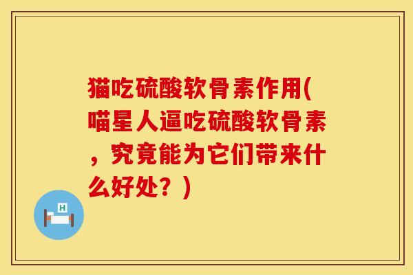 猫吃硫酸软骨素作用(喵星人逼吃硫酸软骨素，究竟能为它们带来什么好处？)